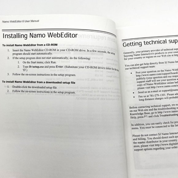 2004 SJ Namo Web Editor 6 User Manual Book Computers Internet Website Design - Picture 6 of 6